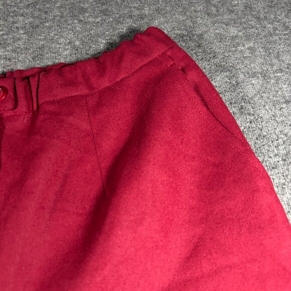 Pendleton Pants Womens 12 Red Made in USA 100% Virgin Wool Trouser Vintage - Picture 4 of 13